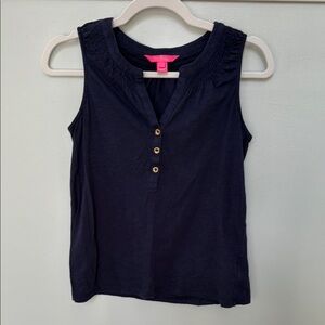 Lilly Pulitzer Navy Sleeveless Top